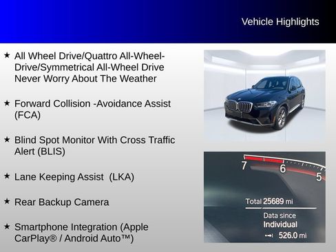 Used 2023 BMW X3 xDrive30i AWD/4WD image 4