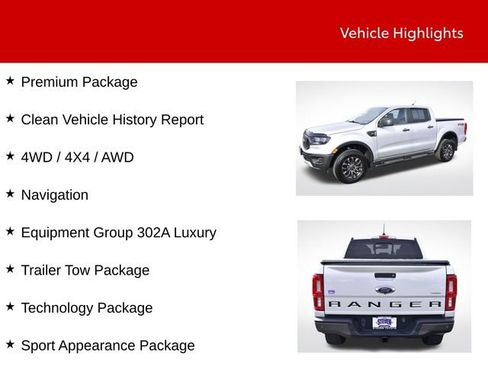 Used 2019 Ford Ranger XLT w/ Equipment Group 302A Luxury image 9