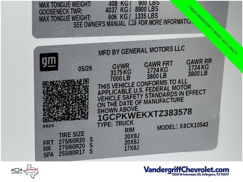 New 2026 Chevrolet Silverado 1500 RST w/ RST Select Package AWD/4WD image 21