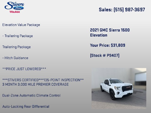 Used 2021 GMC Sierra 1500 Elevation AWD/4WD image 16