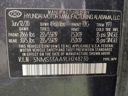 Used 2020 Hyundai Santa Fe SEL w/ Cargo Package FWD image 33