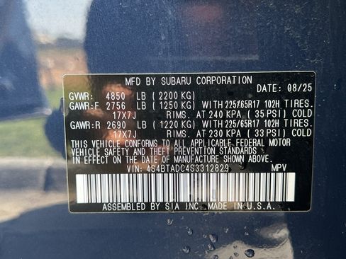 Certified 2025 Subaru Outback Premium AWD/4WD image 31