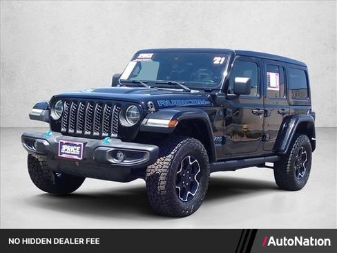 Used 2021 Jeep Wrangler Unlimited Rubicon 4xe w/ Cold Weather Group AWD/4WD image 1