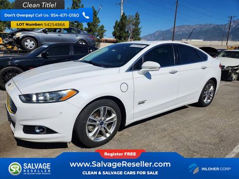 Used 2016 Ford Fusion Energi Titanium w/ Driver Assist Package FWD image 1