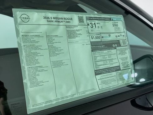 New 2026 Nissan Rogue Dark Armor AWD/4WD image 13