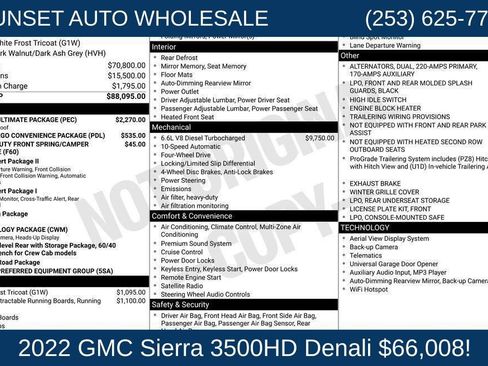 Used 2022 GMC Sierra 3500 Denali w/ Denali Ultimate Package AWD/4WD image 42
