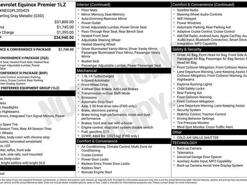 Certified 2023 Chevrolet Equinox Premier FWD image 34