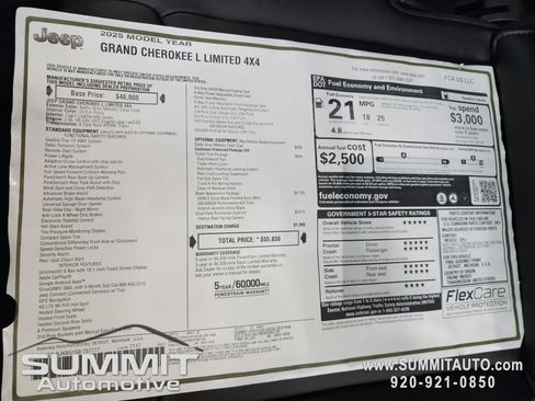 New 2025 Jeep Grand Cherokee L Limited w/ Black Appearance Package image 11