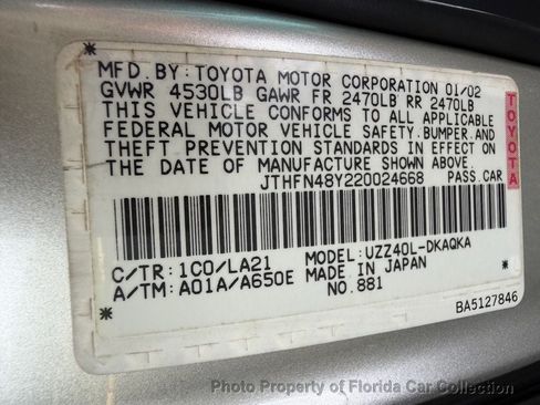 Used 2002 Lexus SC 430 Convertible RWD image 76