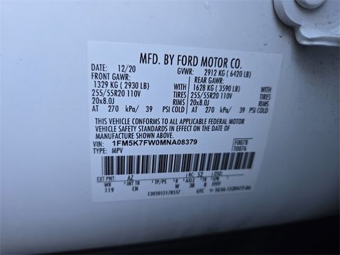 Used 2021 Ford Explorer Limited w/ Hybrid Equipment Group 310A image 40