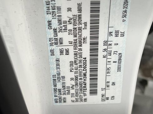 Used 2021 Ford Ranger Lariat w/ Equipment Group 501A High image 30