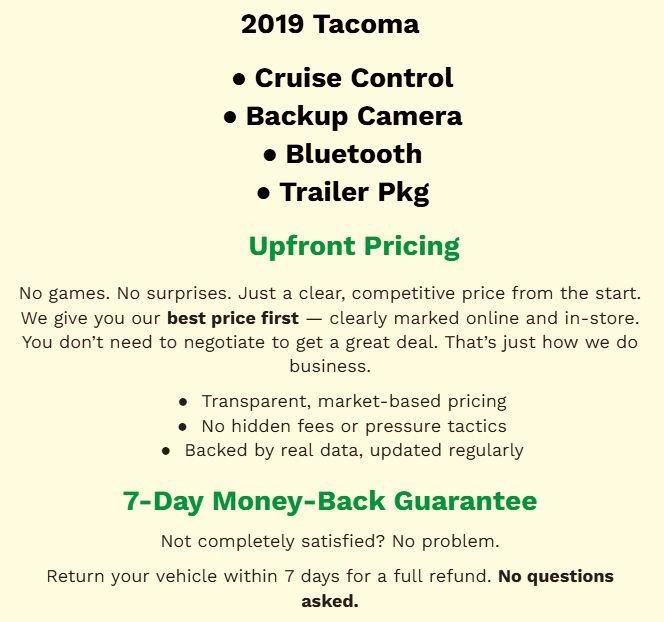 Used 2019 Toyota Tacoma SR RWD image 2