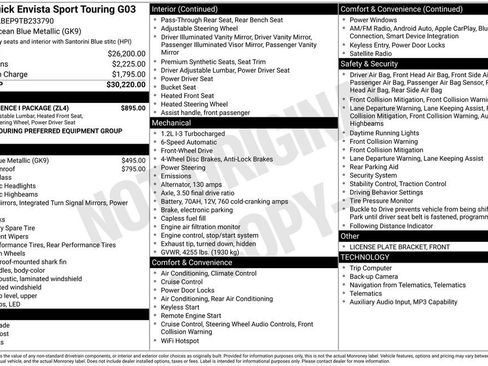 New 2026 Buick Envista Sport Touring w/ Convenience I Package FWD image 5