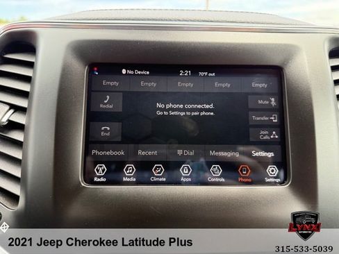 Used 2021 Jeep Cherokee Latitude Plus AWD/4WD image 24