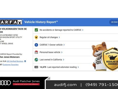 Used 2024 Volkswagen Taos SE image 2