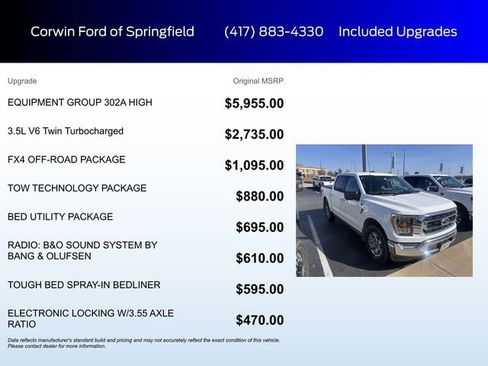 Used 2022 Ford F150 XLT w/ Equipment Group 302A High image 6