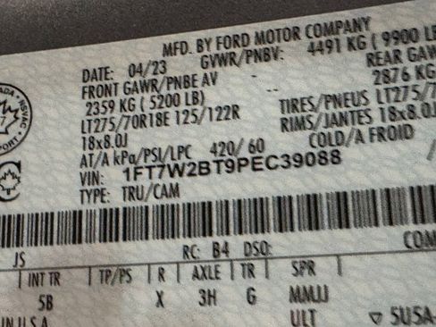 Used 2023 Ford F250 Lariat w/ Lariat Ultimate Package image 55