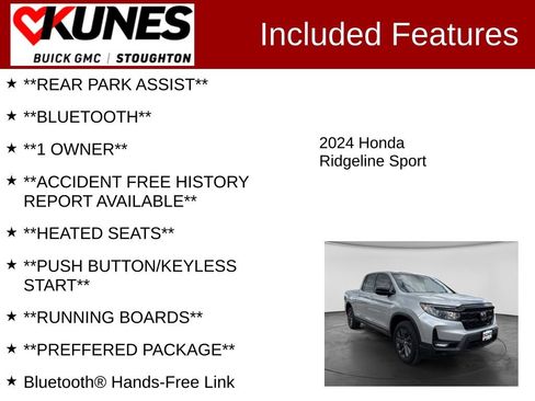 Used 2024 Honda Ridgeline Sport image 2