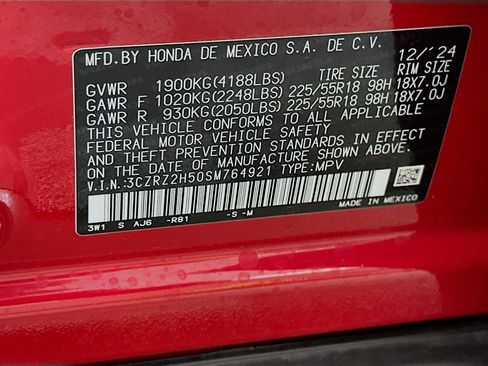 Used 2025 Honda HR-V Sport image 12