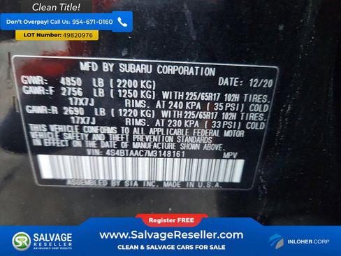 Used 2021 Subaru Outback image 17