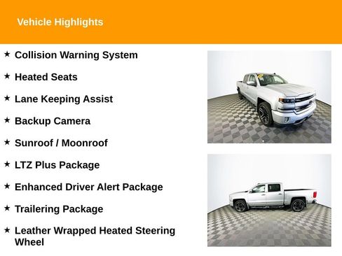 Used 2018 Chevrolet Silverado 1500 LTZ Z71 w/ LTZ Plus Package AWD/4WD image 2