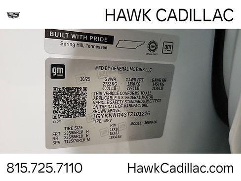 New 2026 Cadillac XT5 Luxury w/ LPO, Floor Liner Package image 24