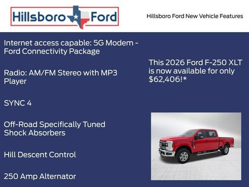 New 2026 Ford F250 XLT w/ FX4 Off-Road Package AWD/4WD image 15