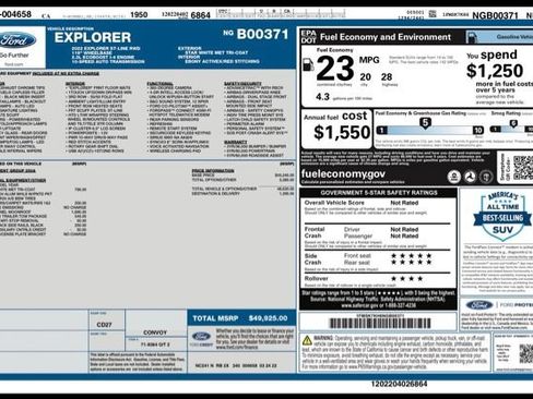 Used 2022 Ford Explorer ST-Line w/ Class IV Trailer Tow Package RWD image 31