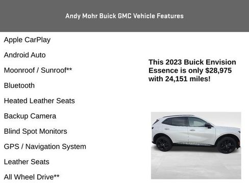 Used 2023 Buick Envision Essence w/ Sport Touring Package AWD/4WD image 4