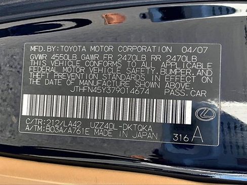Used 2007 Lexus SC 430 430 image 34