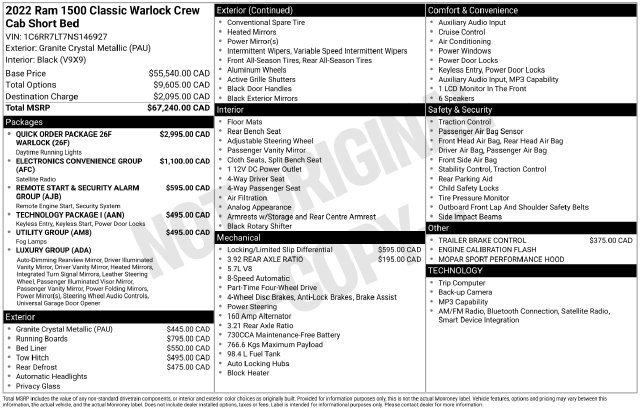 Used 2022 RAM 1500 Warlock AWD/4WD image 5