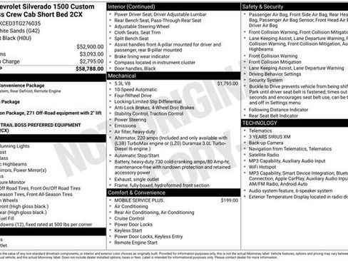 New 2026 Chevrolet Silverado 1500 Custom Trail Boss AWD/4WD image 2