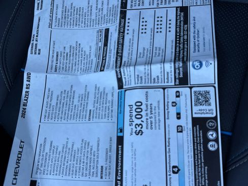 Used 2024 Chevrolet Blazer RS w/ Driver Confidence II Package image 32