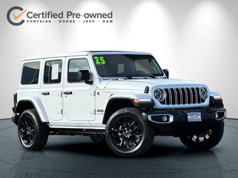 Certified 2025 Jeep Wrangler Sahara 4xe w/ Safety Group image 2