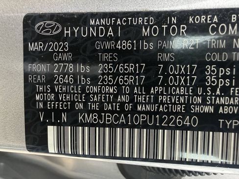 Used 2023 Hyundai Tucson Blue AWD/4WD image 33