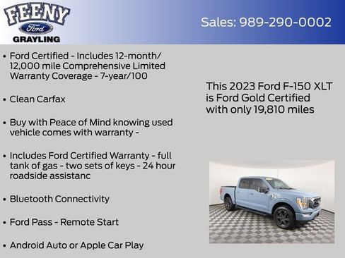 Certified 2023 Ford F150 XLT w/ Equipment Group 302A High AWD/4WD image 4