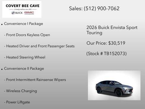 New 2026 Buick Envista Sport Touring w/ Convenience I Package image 12