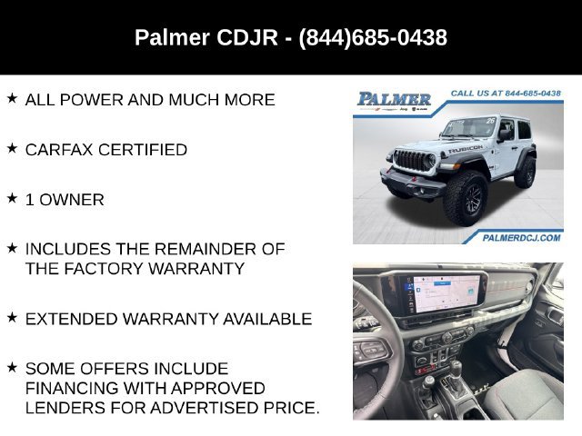 Used 2026 Jeep Wrangler Rubicon w/ Xtreme 35 Tire Package AWD/4WD image 18