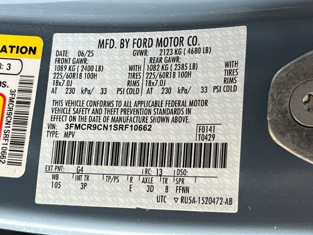 Used 2025 Ford Bronco Sport Outer Banks AWD/4WD image 31