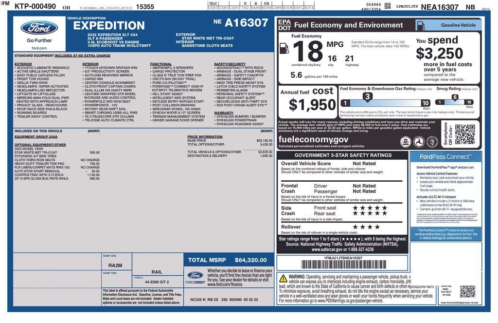 Used 2022 Ford Expedition XLT AWD/4WD image 37
