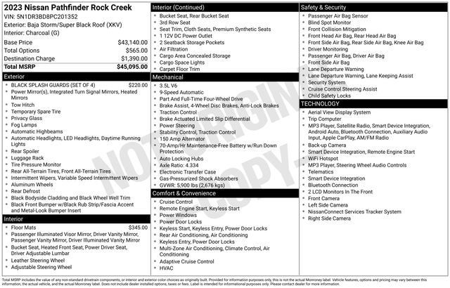 Used 2023 Nissan Pathfinder Rock Creek AWD/4WD image 31