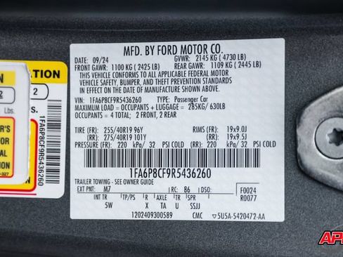 Used 2024 Ford Mustang GT Premium w/ GT Performance Package RWD image 89