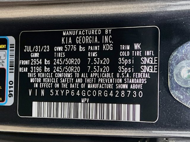 Used 2024 Kia Telluride S w/ S Sunroof Package FWD image 35