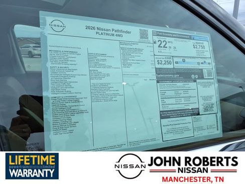New 2026 Nissan Pathfinder Platinum image 19