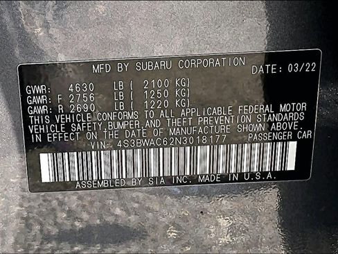 Used 2022 Subaru Legacy Premium image 36
