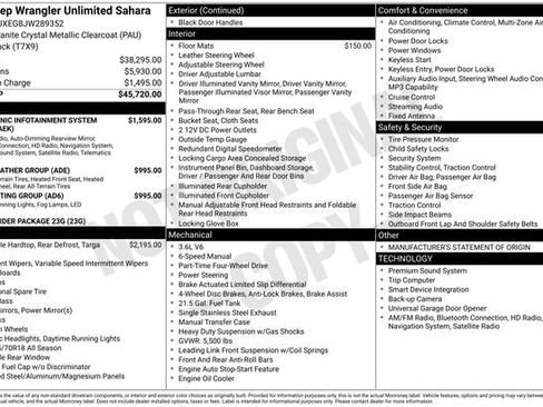 Used 2018 Jeep Wrangler Unlimited Sahara image 32