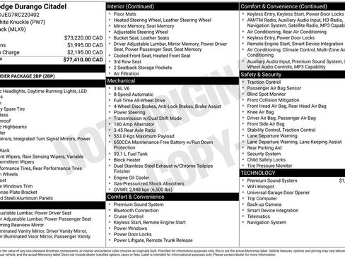Used 2024 Dodge Durango Citadel AWD/4WD image 29