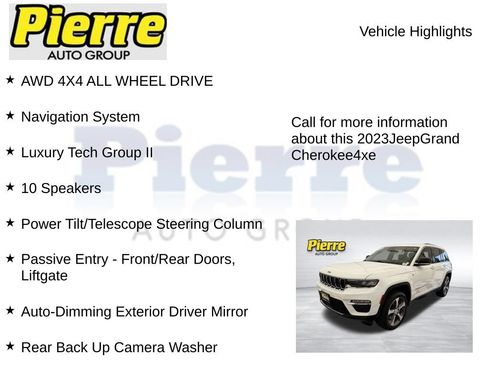 Used 2023 Jeep Grand Cherokee 4WD 4xe w/ Luxury Tech Group II image 7