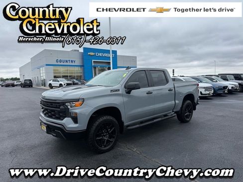 Used 2024 Chevrolet Silverado 1500 Custom Trail Boss w/ Turbomax Blackout Package image 1