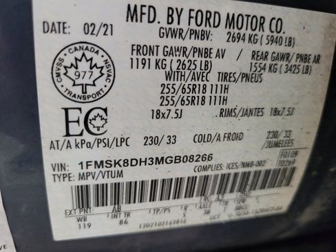 Used 2021 Ford Explorer XLT image 51